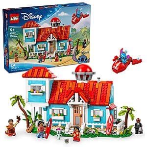 834-Pc LEGO Disney Lilo and Stitch Beach House (43268) $61 + Free S&H