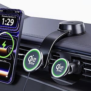 25W TUORL Qi2.2 Fast Wireless Charging MagSafe Car Mount $20 + Free S&H