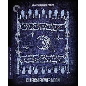Killers of the Flower Moon 4K UHD Criterion Collection Blu-ray case with cover artwork.