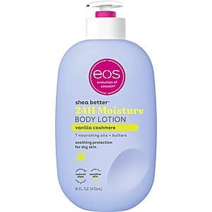 Select Accts: 16-Oz eos Shea Better Body Lotion (Vanilla Cashmere) $3.45 w/ S&S
