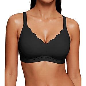 As Fairy Wireless Push Up Scalloped T-Shirt Bra (various) from $7.50