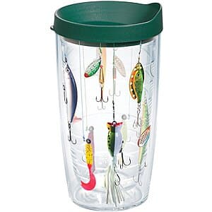Tervis 16-Oz Double Walled Insulated Tumbler (Fishing Lures) $10.80