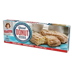 6-Pack Little Debbie Donut Sticks Individually Wrapped Snack Cakes $1.85 w/ Subscribe & Save
