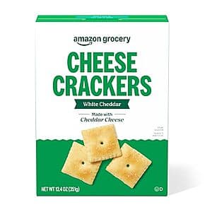 12.4oz Happy Belly White Cheddar Cheese Crackers $1.60 w/ Subscribe & Save