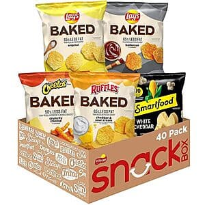 40-pk Frito Lay Baked & Popped Mix Variety Pack $12.55 w/ Subscribe & Save