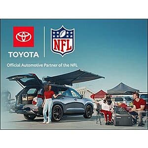 Collection of Toyota brand automotive accessories and parts.