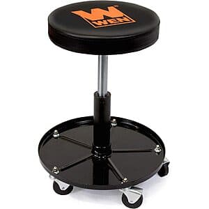 Wen Pneumatic Rolling Mechanic Stool (300lb. Capacity) $31.90