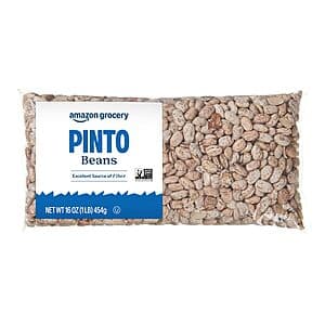 Prime Members: 16-oz Amazon Grocery Pinto Beans 4 for $3.10 w/ S&S + Free S&H