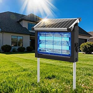 4500V OnBeam Solar Bug Zapper w/ 10W Solar Panel & Rechargeable Battery $40 + Free S&H
