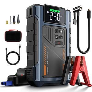 Geeneu 2-in-1 4500A Car Jump Starter w/ 150 PSI Air Compressor $37.55 + Free Shipping