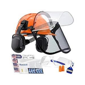 Raxwell 6-in-1 Forestry / Chainsaw Safety Helmet $27 + Free S&H w/ Prime