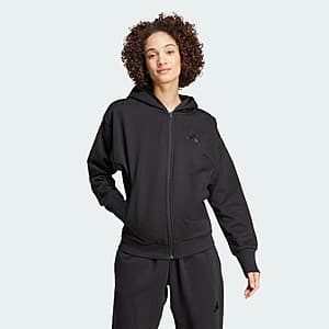 adidas Women's ALL SZN Fleece Full-Zip Hoodie (Black) $13.60 + Free Shipping