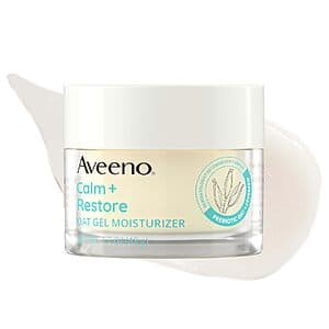 Prime Members: 1.7-Oz Aveeno Calm + Restore Oat Gel Face Moisturizer for Sensitive Skin $9 w/ S&S + Free S&H