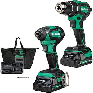 Metabo HPT 18V Brushless Driver Drill & Impact Driver w/ 2x 2Ah Batteries & More $89.40 + Free S&H
