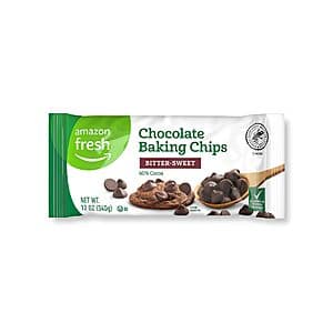 Select Regions: 12-Oz Amazon Fresh 60% Cocoa Chocolate Baking Chips (Bitter Sweet) $1.50