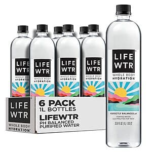 3-Count 6-Pack 33.8-Oz LIFEWTR Premium Purified Water $17.75 w/ Subscribe & Save
