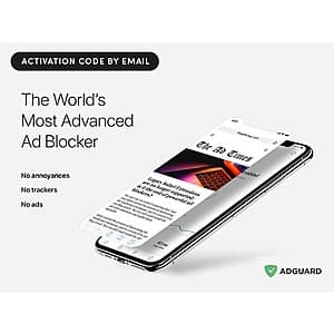 5-Year AdGuard VPN Subscription + Lifetime Ad Blocker Family Security Suite $31.40 (Digital Delivery)