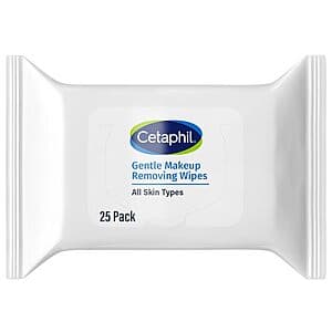 25-pk Cetaphil Gentle Makeup Removing Skin Wipes $2.30 w/ S&S