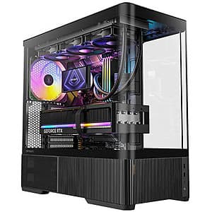 Antec C6 Curved ARGB Mid-Tower Computer Case w/ Panoramic Tempered Glass (Black) $84 + Free S&H