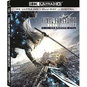 Final Fantasy VII: Advent Children Complete (4K Ultra HD + Blu-ray + Digital HD) $15