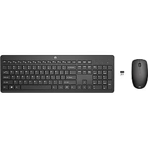 HP Wireless 2.4GHz Chiclet Style Keyboard & Mouse Combo (Black) $13 + Free S/H w/ Amazon Prime