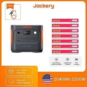 Jackery Explorer 2000 v2 2040Wh LiFePO4 2200W Power Station $508 + Free S&H