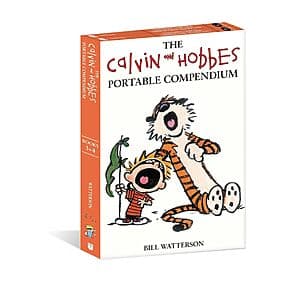The Calvin and Hobbes Portable Compendium Set 2 paperback book cover with the iconic Calvin and Hobbes characters.
