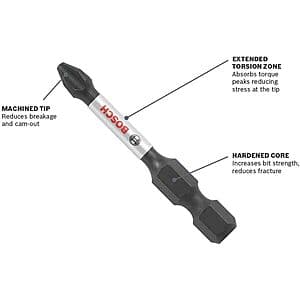 Bosch 2-9/16"x7/16" Impact Tough Nutsetter Screwdriver Bit $3.65