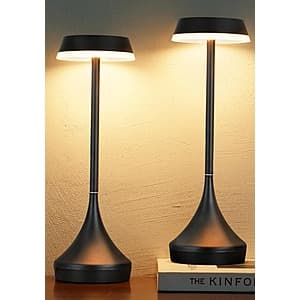 2-pk EZVALO 6000mAh Indoor/Outdoor Waterproof Cordless Lamp $22