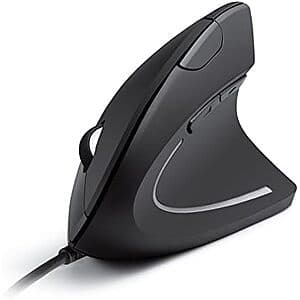 Prime Members: Anker Wired Vertical Ergonomic 5-Button Optical Mouse (Black) $17