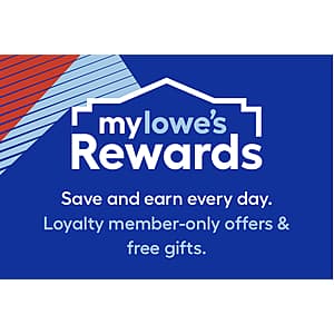 MyLowe's Rewards: 100 Rewards Points Free
