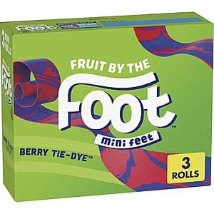 3-Ct 0.45-Oz Fruit by the Foot Mini Snacks (Berry Tie-Dye) $0.70 w/ S&S