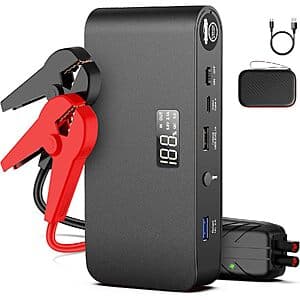 16000mAh BOOKOO 4000A 12V Portable Car Jump Starter $21.80 + Free S&H