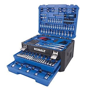 Kobalt 302-Piece Metric & SAE Mechanics Tool Set w/ Hard Case $99 + Free S/H