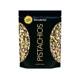 48-Oz Wonderful Pistachios (Roasted & Lightly Salted) $10