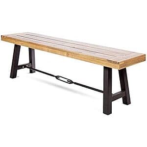 Christopher Knight Home Catriona Outdoor Acacia Wood Bench $63.55 + Free S&H