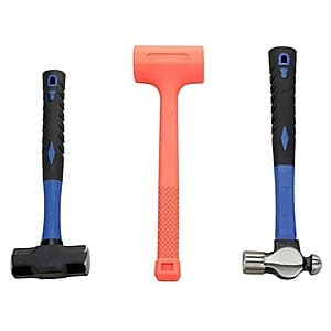 Tractor Supply Co: 3-Pc JobSmart Fiberglass Handle Hammer Set $13.50 + Free Store Pickup