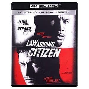 Law Abiding Citizen (4K UHD + Blu-ray + Digital) $11.50