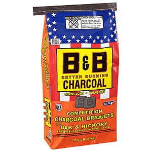 17.6-lbs B&B Charcoal Competition Oak Charcoal Briquets $10
