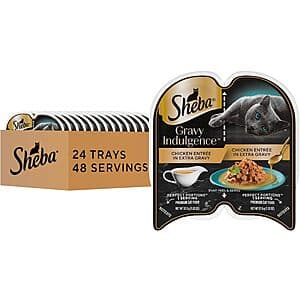 48-Count 1.32-Oz Sheba Gravy Indulgence Adult Wet Cat Food Trays (Chicken) $16.15 w/ Subscribe & Save