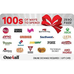 $100 One4All Swap eGift Card (various merchants) + $10 Target eGift Promo Card $100