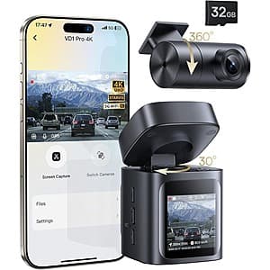 Baseus VD1 Pro Solar Dual Dash Cam w/ STARVIS & 32GB SD Card $90 + Free Shipping