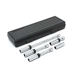 5-Pc Gearwrench 3/8" Drive 6-Point Magnetic Swivel Spark Plug Socket Set $44.95 + Free S&H