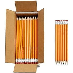150-Count Amazon Basics Wood-Cased #2 Pencils (Yellow) $8.55 w/ Subscribe & Save