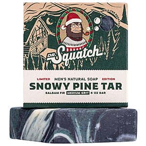 5-Oz Dr. Squatch Men's Natural Bar Soap (Limited Edition Snowy Pine Tar) $2 + Free Store Pickup