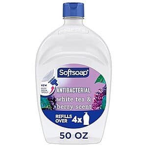 50-Oz Softsoap Antibacterial Liquid Hand Soap Refill (White Tea & Berry) $3.70 w/ S&S