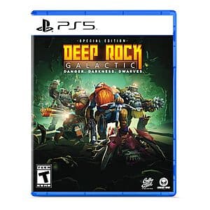Deep Rock Galactic Special Edition cover art for PlayStation 5.