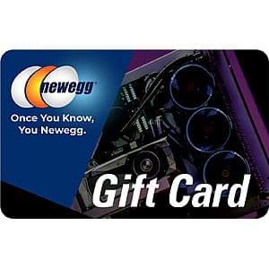 $100 Newegg eGift Card (Email Delivery) + $15 Bonus Newegg Promo eGift Card $100