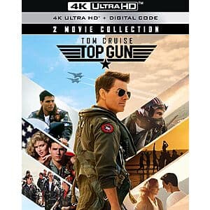 Top Gun: 2-Movie Collection (Top Gun / Top Gun: Maverick, 4K UHD) $22