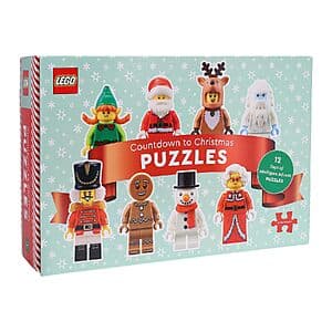 LEGO Countdown to Christmas 12-Ct 48-Pc Mini Jigsaw Advent Puzzles $20